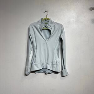 Athleta Light Blue Quarter Zip Top Sz XS